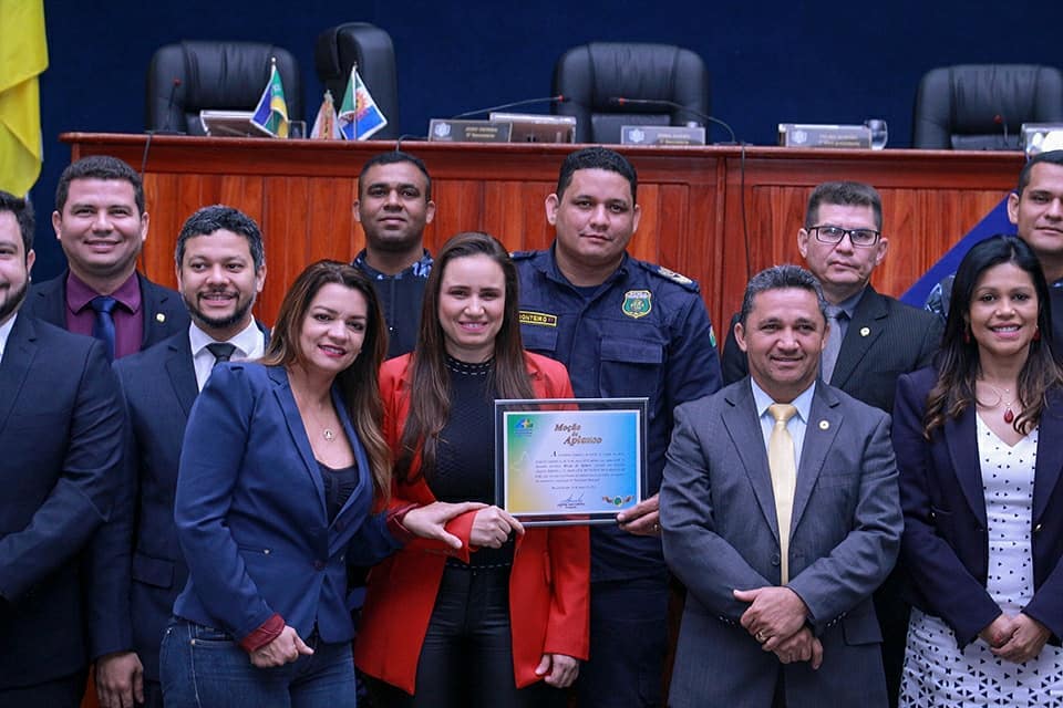 Guarda Municipal de Laranjal do Jari é homenageada da Assembléia Legislativa do Amapá.